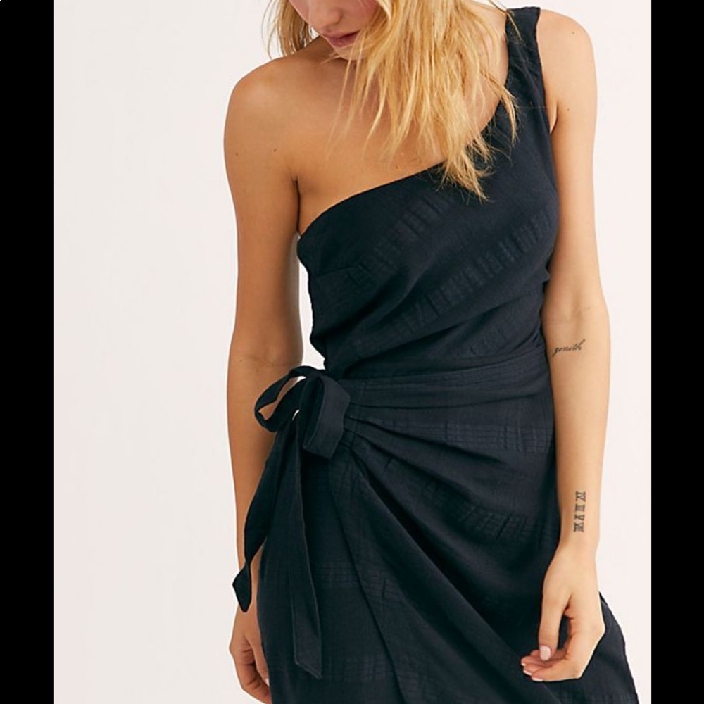 FreePeople One strap linen dress